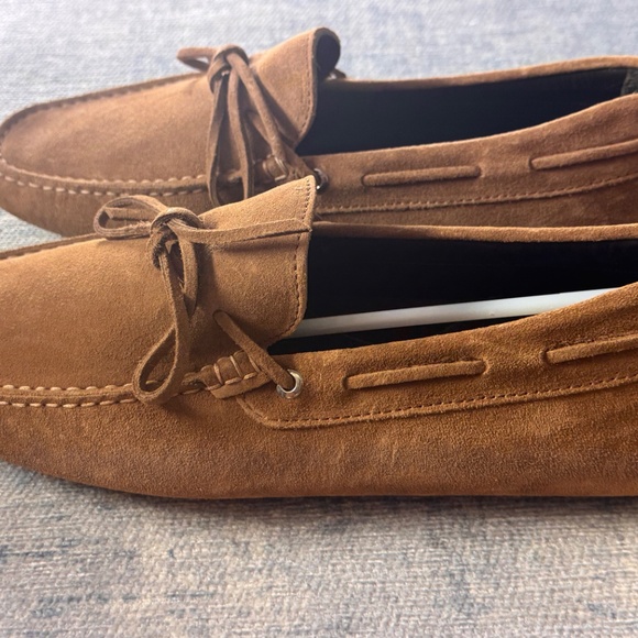 Aurelien Caramel Suede Driving Shoes Sz 40 Brand New - Picture 6 of 6